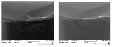 가공성 평가 후, 바이트 선단 주사전자현미경(SEM) 관찰 결과