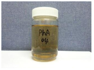 Phenanthrene acrylate with methane sulfonic acid in Toluene 제조품