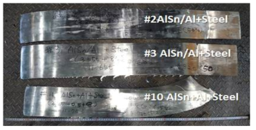 AlSn/Al/Steel 클래드 형상