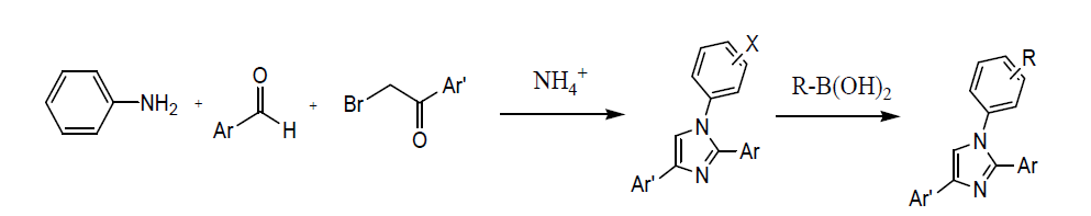 Ligand 합성 모식도