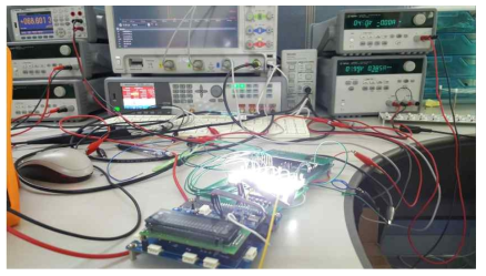 다채널 SPI 인터페이스 LED 구동회로 IC의 SPI 통신 동작 시연
