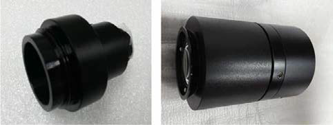 광학계 모듈 조립: Tube lens 용(좌)와 Illumination lens 용(우)