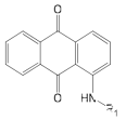 안트라퀴논 (anthraquinone) 기반 이미지 센서용 신규 적색 염료