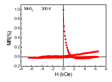 MoS2 박막의 300K 자기저항