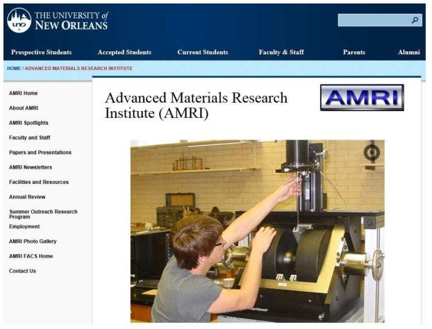 University of New Orleans의 AMRI