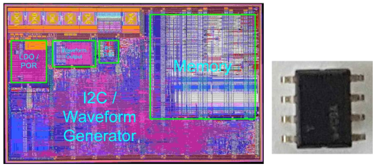 파형발생기 Layout 도면 및 Silicon IC