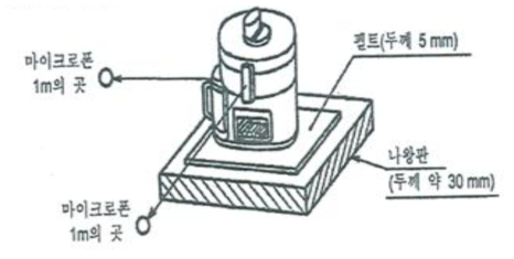 소음시험 측정조건