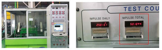 임펄스 시험 사진 및 시험 사이클