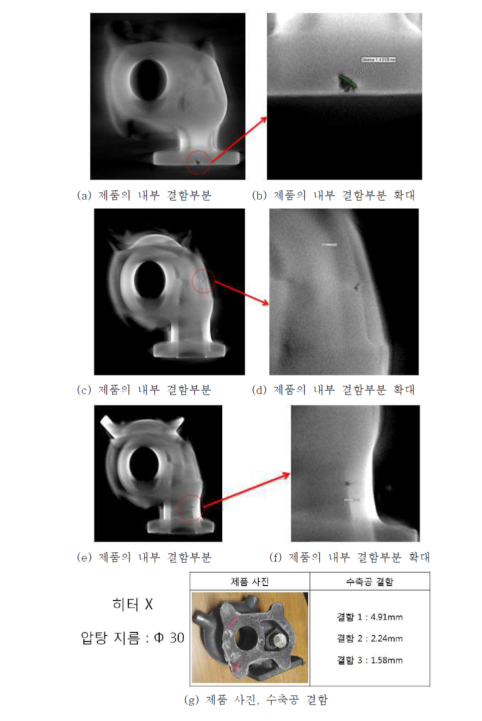 대형 터보차저하우징의 Exp. No. 6 제품 CT검사