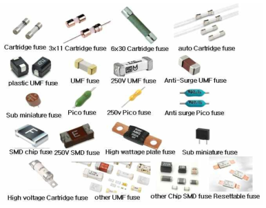미니어처 퓨즈의 종류