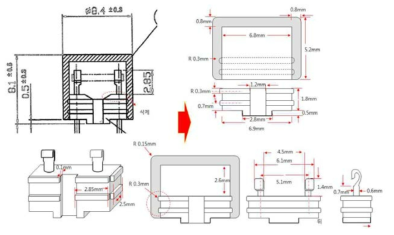 최소 크기의 절연 케이스 구성