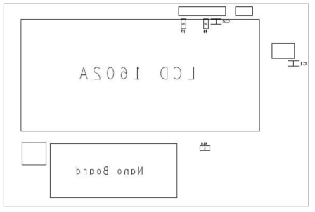 Silk-Screen botton layer gerber 외양