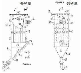 입자 분리 장치의 도면