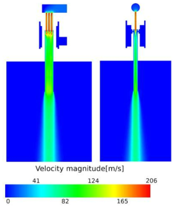 1번 케이스의 Air velocity magnitude(m/s)