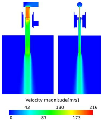 2번 케이스의 Air velocity magnitude(m/s)