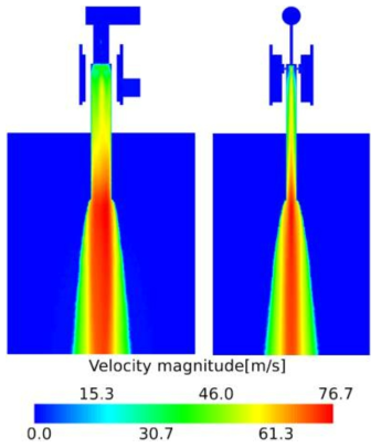 5번 케이스의 Slurry velocity magnitude(m/s)