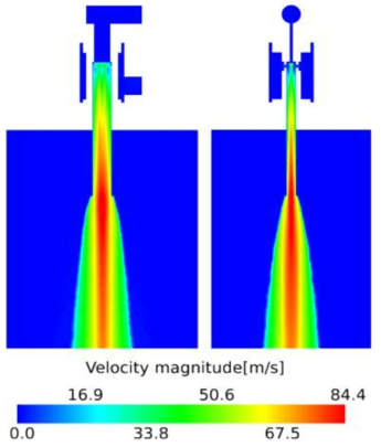 7번 케이스의 Slurry velocity magnitude(m/s)