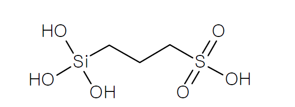 3-(trihydroxysilyl)propane-1-sulfonic Acid의 구조