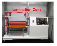 Dry lamination 장비 사진