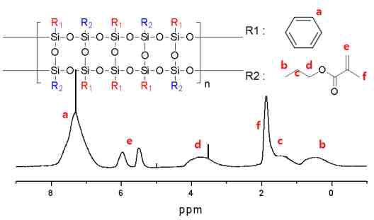 1H NMR을 이용한 PMA64의 구조분석