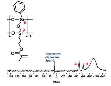 29Si NMR을 이용한 PMA64의 Si 분석