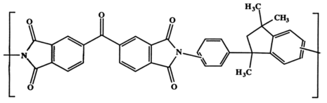 폴리이미드(Matrimid 5218)의 화학구조