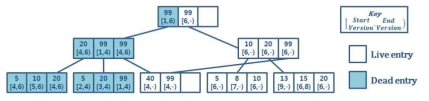멀티 버전 기반 B-tree 의 예