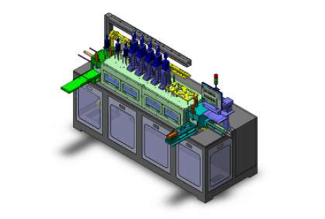 개발한 반자유곡면 형상(2.5D) Curved Glass 제조 시스템 모델링