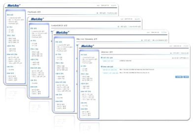 DRM 설정 관리 화면