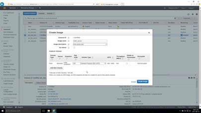 아마존 클라우드 AMI 생성 화면
