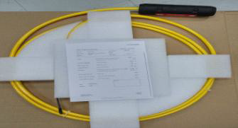 100/140/500 광섬유 기반 QBH 커넥터 모습.