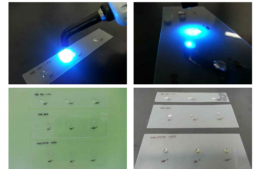 Epoxy curing test