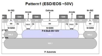 50V ESD/EOS IP 구조 1.