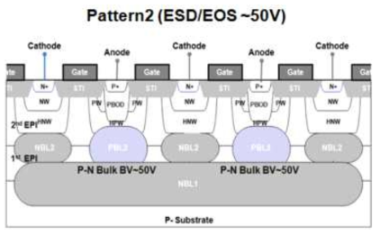 50V ESD/EOS IP 구조 2.
