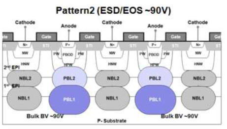 90V ESD/EOS IP 구조 2.