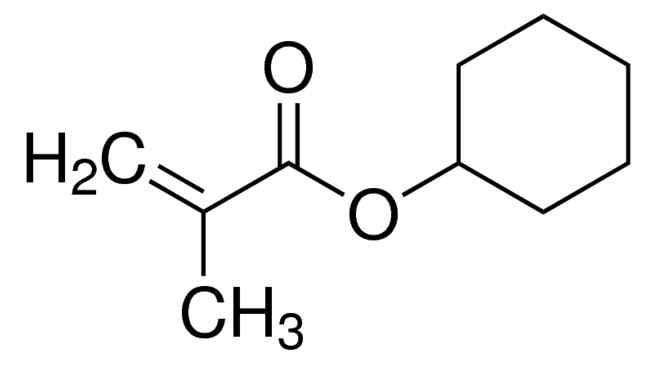 Cyclohexylmethacrylate의 분자구조