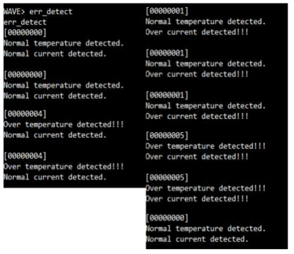 Analog Temperature & Current Detector Test Result