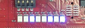 15분 후 LED에 표시된 칩 온도