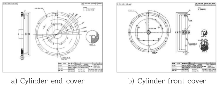 Cylinder cover design drawing image