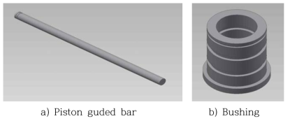 Piston guide bar 3D modeling image