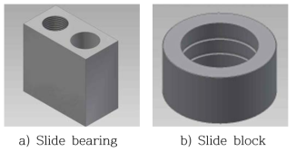 Slide bearing & block 3D modeling image