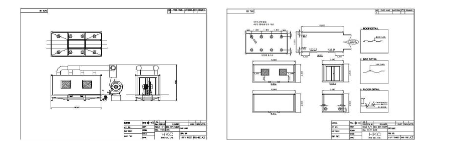 분진 Test 전용 Chamber 설계도면 형상