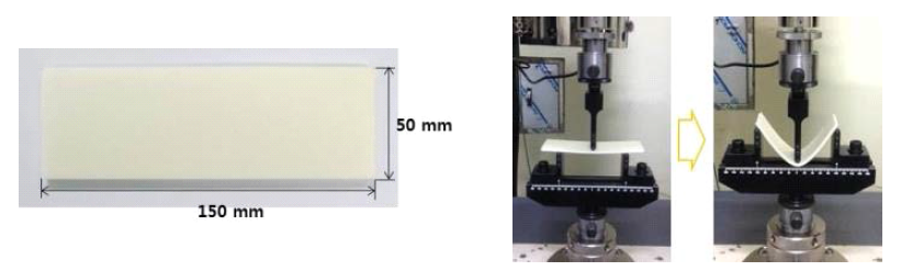 Stiff PP Foam 굴곡 강도 및 굴곡 탄성률 시험
