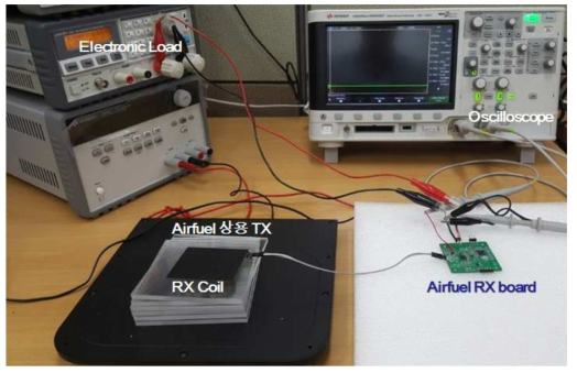 AirFuel 수신기 IC 특성 평가를 위한 검증 환경 사진