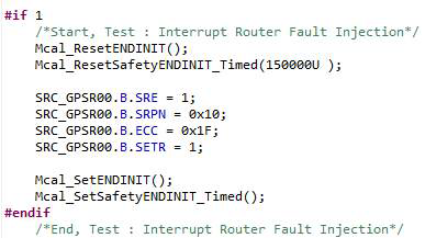 Interrupt Router Fault Injection Test SW 구성