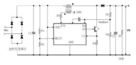 PFC 제어 회로 블록과 외부구동회로
