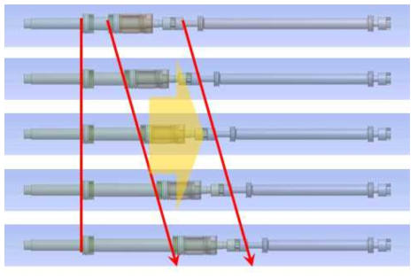 Front Shaft 베어링 간격 변화