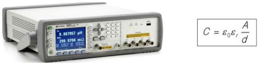 LCR meter (Agilent E4980A)이미지와 Capacitance 관계식