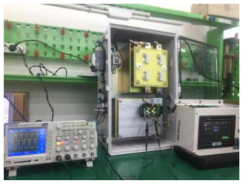 IPM 탑재 시험 진행(600V 가압, 20kHz 운전)