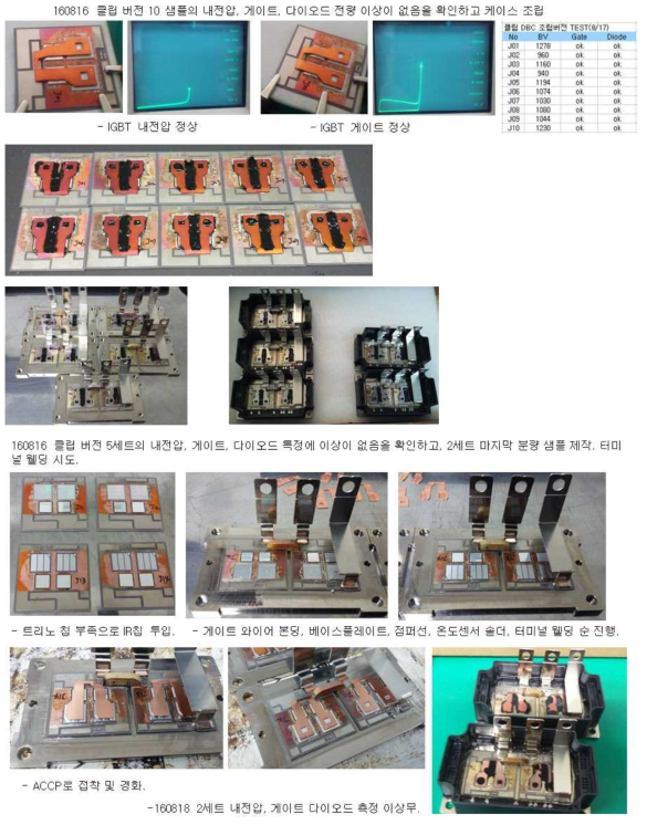 Clip interconnection 시제품 제작 과정